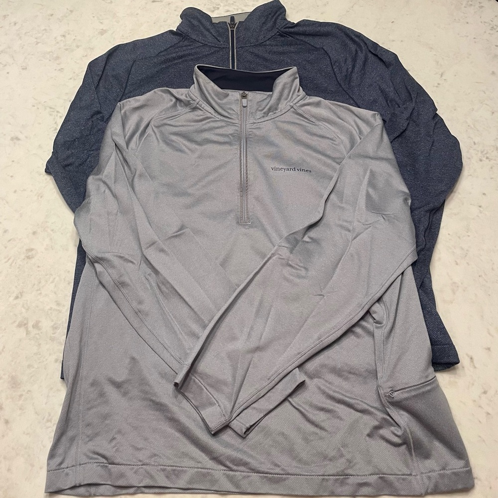 2 like new Vineyard Vines men’s quarter-zips